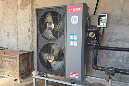 11月14日家用空气源热泵安装