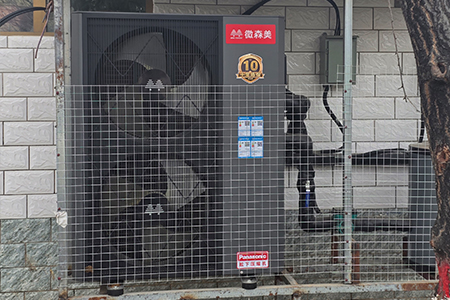 11月12日家用空气源热泵安装